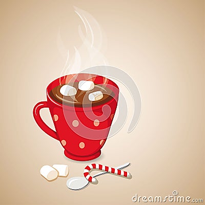 Hot chocolate Vector Illustration