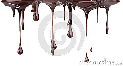 Hot chocolate stream Stock Photo