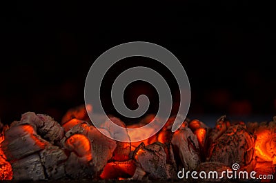 Hot coals Stock Photo