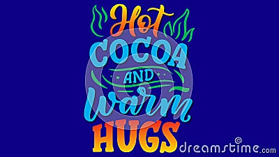 Hot cocoa and warm hugs-01 Stock Photo