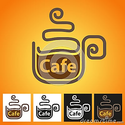 Hot Coffee symbol Vector Illustration