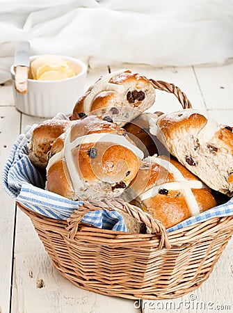 Hot Cross Buns Stock Photo