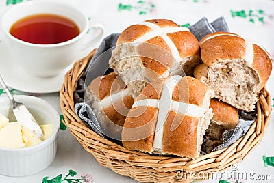 Hot Cross Buns Stock Photo