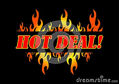 Hot Deal Vector Illustration