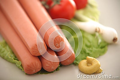 Hot dog Stock Photo