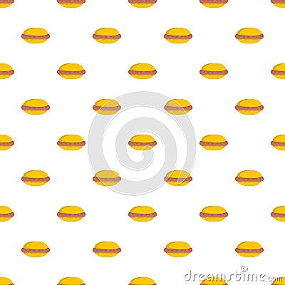 Hot dog pattern seamless Stock Photo