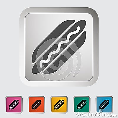 Hot dog Vector Illustration