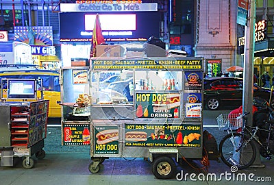 Hot dog stand Editorial Stock Photo