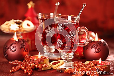 Hot drink for winter and Christmas Stock Photo