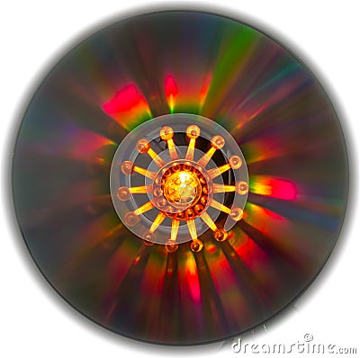 Hot and full color laser disc Stock Photo