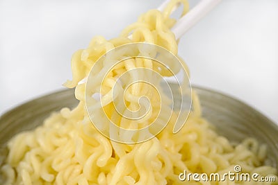 Hot Instant noodles Stock Photo