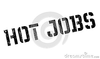 Hot Jobs rubber stamp Stock Photo