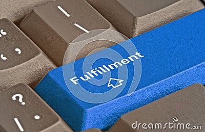 Hot key for fulfillment Stock Photo