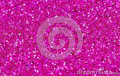 Hot pink abstract background. Pink glitter closeup photo. Pink shimmer wrapping paper. Stock Photo