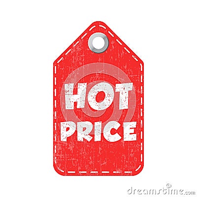 Hot price hang tag. Vector illustration Vector Illustration