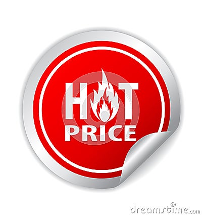 Hot price icon Stock Photo