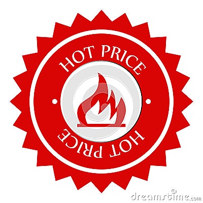 Hot price label Vector Illustration