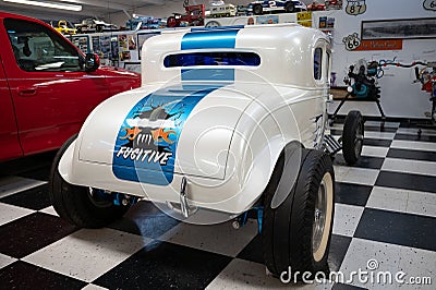 Hot Rod based on a 1931 Chevrolet Coupe and Buick big-block V8 engine Editorial Stock Photo