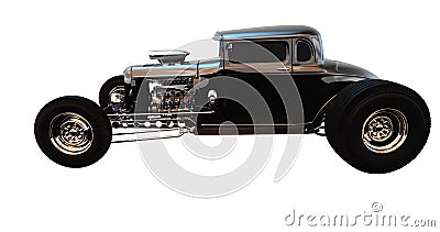 Hot Rod 3D render Stock Photo