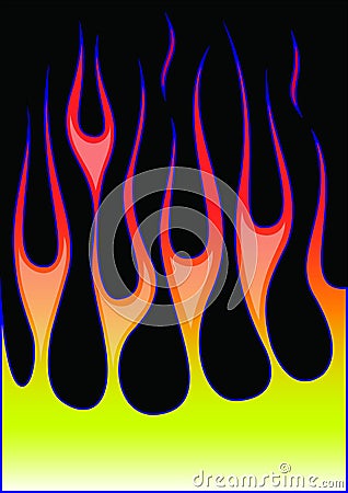 Hot-rod flames Stock Photo