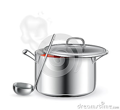 Hot soup Vector Illustration