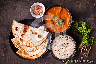 Hot spicy chicken tikka masala Stock Photo