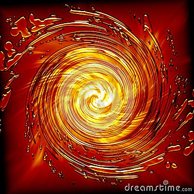 Hot Swirl Stock Photo