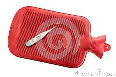 Hot Water Bottle Stock Photo