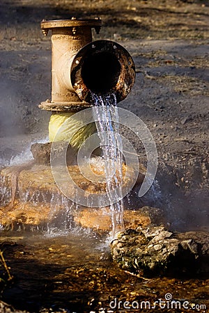 Hot Water Spring Stock Photo