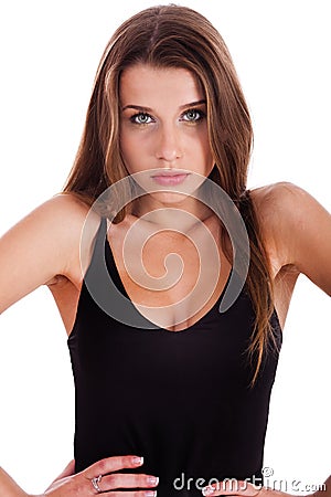 Hot young glamorous woman Stock Photo