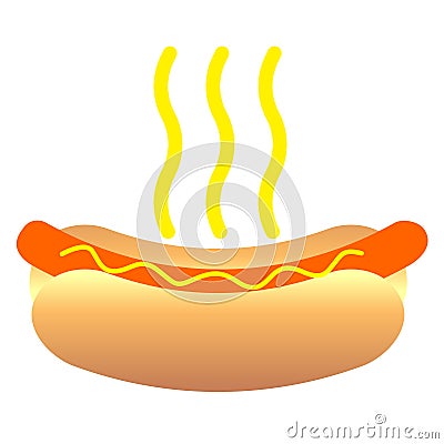 Hotdog Cartoon Illustration