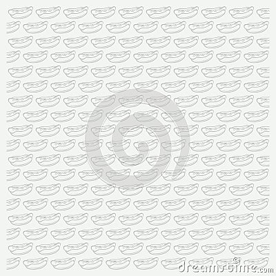 Hotdog pattern background Stock Photo