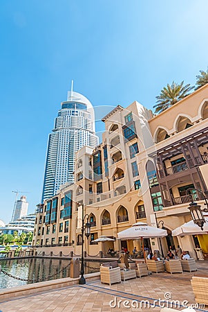 Hotel Address Downtown in Dubai Editorial Stock Photo