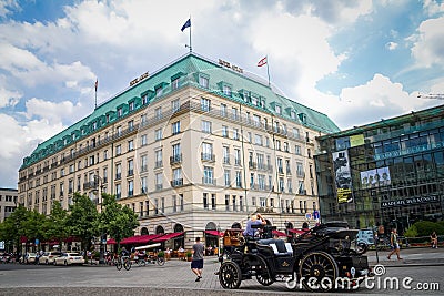 Germany, Berlin, Hotel Adlon, Hotel Adlon Kempinski Editorial Stock Photo