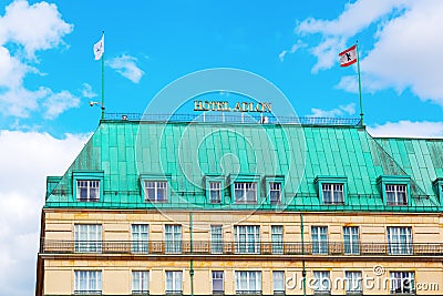 Hotel Adlon Kempinsky in Berlin, Germany Editorial Stock Photo