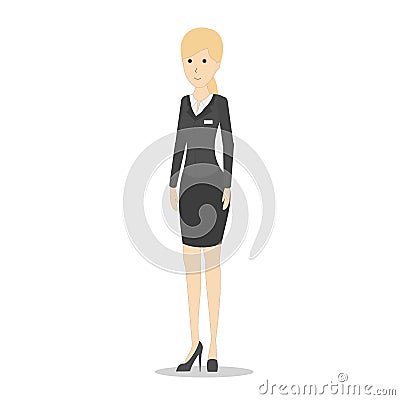 hotel administrator. Vector Illustration