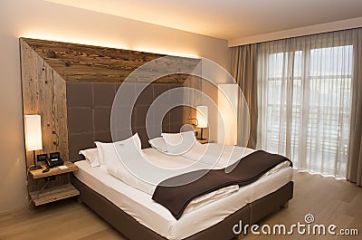 Hotel Alpina Dolomiti, Seiser Alm, Italy Stock Photo