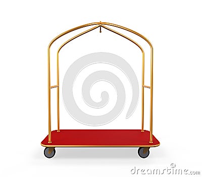 Hotel Baggage Trolley Stock Photo