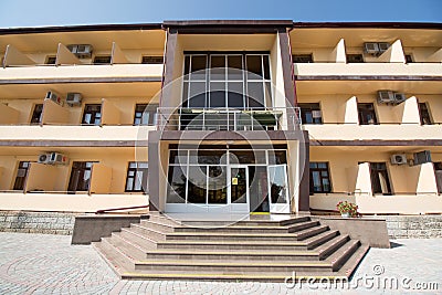 Hotel complex Dzhubga in Sochi. There are many sanatoriums, some buildings are being renovated Editorial Stock Photo