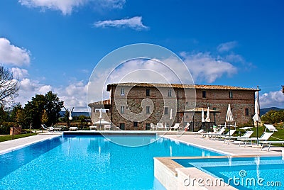 Hotel in Corciano - Perugia Stock Photo