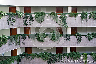 Hotel corridors Stock Photo