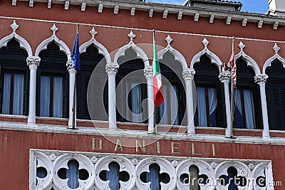 Hotel Danieli in Venice Italy Editorial Stock Photo
