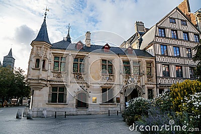 Hotel de Bourgtheroulde, Rouen, Normandy, France Editorial Stock Photo