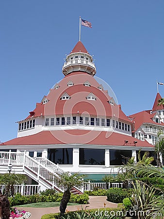 Hotel Del Coronado Stock Photo
