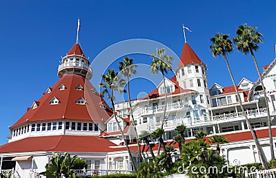 Hotel Del Coronado Stock Photo