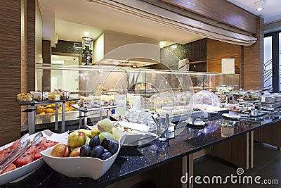 Hotel dessert - buffet style food Stock Photo