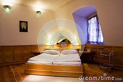 Hotel double room Stock Photo