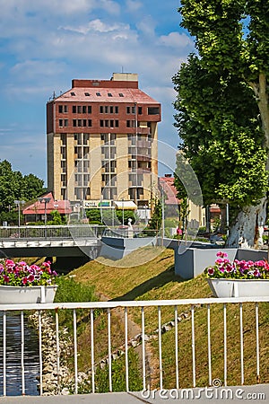 Hotel Dunav in Vukovar Editorial Stock Photo