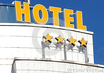 Hotel facade Stock Photo