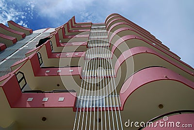 Hotel facade Stock Photo